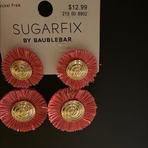 Sugarfix Pink and Gold Earrings